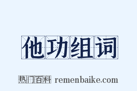 他功组词是什么意思的图片